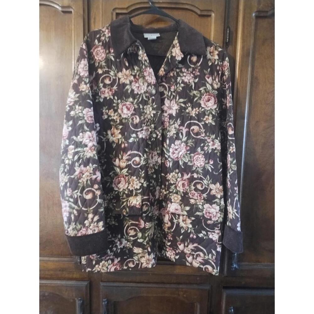 Portraits‎ by Northern Isles Vintage Floral Print jacket size medium